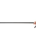 Side view of 36 Inch Pry Bar With Drop Forged Steel Build held in hand, showing rust resistant crowbar for demolition and prying tool.