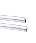 6061 Aluminum Round Tubing Two Pack One Half Inch Outer Diameter Seamless Tube With 0.08 Inch Wall And Ten Inch Length For DIY Projects