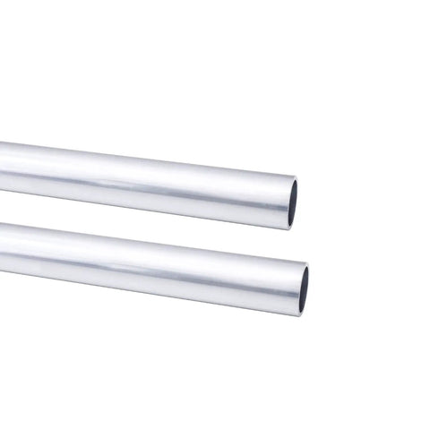 6061 Aluminum Round Tubing Two Pack One Half Inch Outer Diameter Seamless Tube With 0.08 Inch Wall And Ten Inch Length For DIY Projects