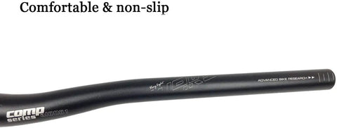 Beefy Ultralight 31.8mm Aluminum Alloy Mountain Bike Handlebar Riser Bar Matte Black Finish with durable design visible.
