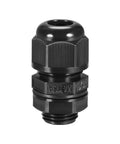M16 Cable Gland 4 Holes Waterproof IP68 Nylon Joint With Adjustable Locknut For 2.4 to 3.4mm Wire Dia Seals Out Water and Dust Built To Last Rugged Industrial Grade Cable Entry Hub For Electrical Projects, black nylon cable gland with locknut