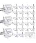 Transparent Shelf Support Pins For Cabinets And Cupboards Easy Install Lightweight Portable Heavy Duty Steel Pegs Display