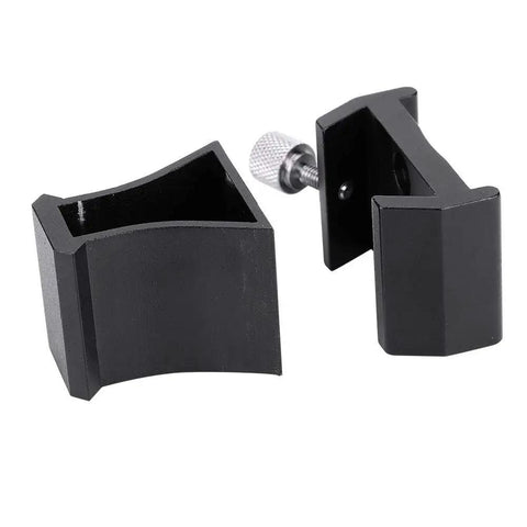 Universal Aluminum Scope Mount For Telescopes And Finderscopes, Dovetail Slot Bracket in black aluminum, open view