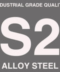 "S2 alloy steel label for Three Eighths Inch Drive Extra Long Allen Hex Socket Set, 19 Piece SAE And Metric"