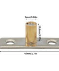 Fixed Anti Swing Guide C11 Model Stainless Steel Guide Rail for Sliding Doors with 8mm Shaft Diameter and 4 Screws Included