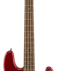 Signature Nate Mendel Precision Bass In Candy Apple Red With Rosewood Fingerboard Slim C Neck 20 Medium Jumbo Frets Seymour Duncan SPB 3 Pickup Right Hand Deluxe Gig Bag Included For Easy On The Go Gigs front view