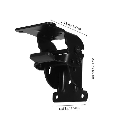 Black Iron Folding Leg Hinges With Anti Loosening Technology And Smooth Silent Operation For Hidden Furniture Corner Connectors