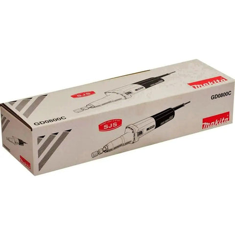 Heavy Duty Quarter Inch Sjs Die Grinder With Six Point Six Amp Motor Pushing Up To Twenty Eight Thousand Rpm Variable Speed Trigger in packaging.