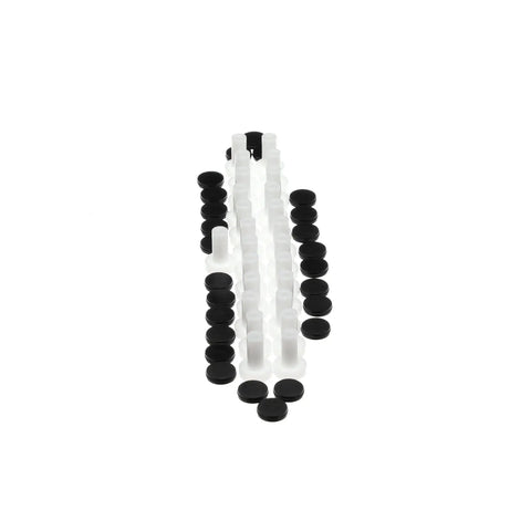 Rubber Plungers For Eterna Car OEM Replacement Part 00316445M25 Heavy Duty Kitchen Tool For Commercial Food Service Use Durable Rubber Plungers For Restaurant Equipment black and white set