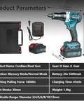 Heavy Duty Cordless Rivet Nut Tool With 26 Volt 5200 Mah Battery For M3 Through M12 Sizes Delivers Beast Mode Pulling Force For Fast No Sweat Blind Threaded Install Work with charger and case.