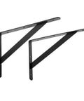 Heavy Duty Shelf Brackets 12 By 8 Inches 8 Pack Black Metal L Brackets With Screws Included For Easy Install Durable Wall Shelf Supports