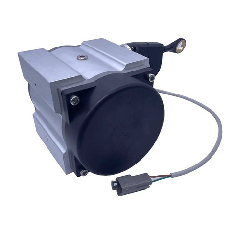 Draw Wire Length Encoder With Included Encoder, 4-20mA Output, 0-10000mm Range, Rugged Aluminum Casing, Flexible Stainless Steel Rope, Linear Motion Displacement Sensor For High Precision Position Sensing, 6mm Servo Flange Compatible.