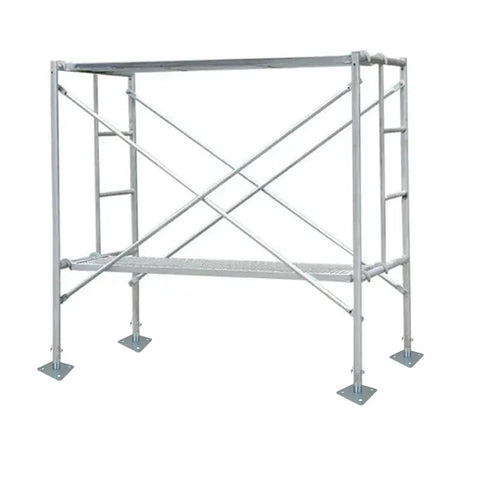 Four Pack Galvanized Scaffold Base Plates With Pins For Baker Style Scaffolding, Heavy Duty Stabilizers That Prevent Shake, 4 3 Fifths Inch Square Base, Stem OD 1 3 Eighth Inch, Stem Length 5 Inch, Fits Tubes Inside Diameter Over 1 3 Eighth Inch, under scaffold
