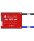 Rock Solid 36V BMS For 18650 Lithium Ion Battery Pack 60A 10S Protection Module with balance wires view.