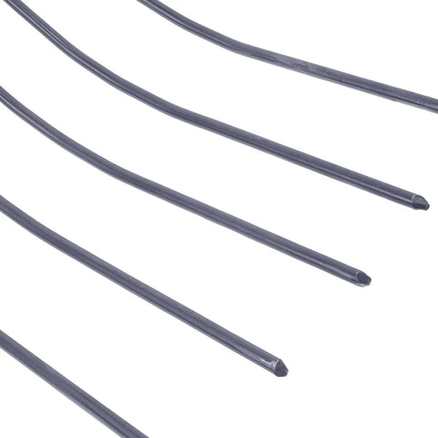 Close-up of iron tines on Heavy Duty Outdoor Farming Fork For Gardening And Lawn Cleanup With Iron Pitchfork And Grass Fork