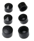 Pro Grade Rubber Pivot Cups For Skateboard And Longboard Trucks Replacement Set With Hardware Includes Four Medium Size And Two Large Size Fits Most Trucks, top view
