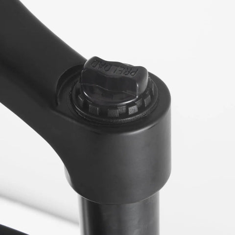 Close-up of manual lockout on Beefy Fat Tire MTB Suspension Fork for 20 to 26 inch fat bikes