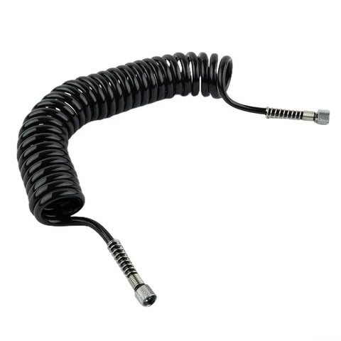 Pro Grade Pu Airbrush Hose With Snap Tight Quick Connects For Zero Sweat Leak Free Action And Nifty Flex Appeal Plus Inch Eight Female Bsp Ends, coiled design