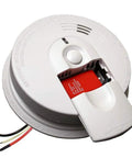 Straight Up Hardwire Smoke Detector Four Pack With No Stress Wiring And Top Notch Home Safety Coverage For Solid Peace Of Mind Protection Around Your Entire Property, showing battery compartment.