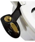 Non Electric Toilet Bidet Attachment With Water Sprayer, Front And Rear Cleaning Modes, Quick 1.3 Second Refresh, installed on toilet