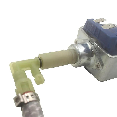 Eight Centimeter Water Pump Hose With High Pressure One Eighth Inch Male Fittings attached to metal component for steam devices