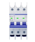 UL 489 AC Miniature Circuit Breaker 3 Amp 3 Pole C Curve For 480Y 277V AC 10kA SCCR Thermal Magnetic Trip DIN Rail Mount