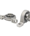 2 Pcs S Type Pillow Block Housing Zinc Alloy Mount With Bearing Insert Shaft Support 8 Mm To 35 Mm Spherical Roller Design For Smooth Rotation On Machinery Use With Dust Sealed Seals Long Life Plus Anti Rust Finish Works Tough For Shop Jobs., two zinc alloy pillow block housings with sealed bearings