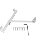 Casement Window Hinge With Adjustable Aluminum Alloy T Shape Positioning Safety Window Stay No Drill Installation Friction Hinge Kit With 7 Screws