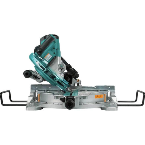10 Inch Dual Bevel Sliding Compound Miter Saw With Laser And Stand For Crown Molding And Baseboard Six And Five Eighths Inch Crown Nested Five And A Quarter Inch Baseboard Vertical Twelve Inch Crosscut Two Rail Sliding System For Pro Grade Cuts