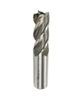End mill drill bit, 3/4 in cutting diameter, 3/4 in shank, steel for metalworking (front view)