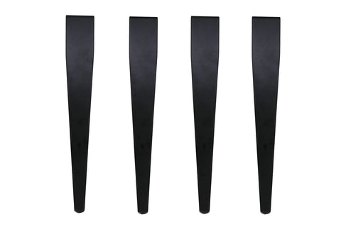 Set Of Four Adjustable Table Clamp Legs For 16 Inch Coffee Tables, Powder Coated Steel Build, Supports Up To 200 Lbs displayed