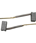 Hella Durable M66 Carbon Brush Replacement Set Two Pack For Black And Decker And Dewalt Power Tools, two carbon brushes with wires.