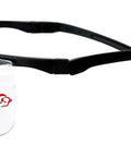 Top Shelf Anti Fog Safety Glasses Over Eyeglasses, clear polycarbonate lenses with black arms, job ready design.