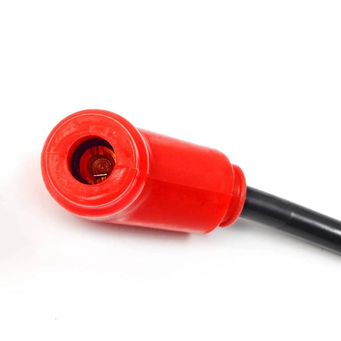 Close-up of red ignition coil connector from FourTrax 300 CDI Box Ignition Coil Kit With Spark Plug Plug And Play Voltage Regulator Rectifier And Relay For TRX300 TRX300FW 1994 1995 1996 1997 Replacement Part 30410 HM5 505