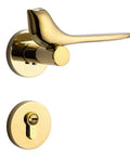 Heavy Duty Silent Magnetic Door Lock For Interior Bedroom Privacy Gate Latch Ultra Quiet Operation Pivot Slide Bolt Zero Hassle Install Pvd Gold hardware detail