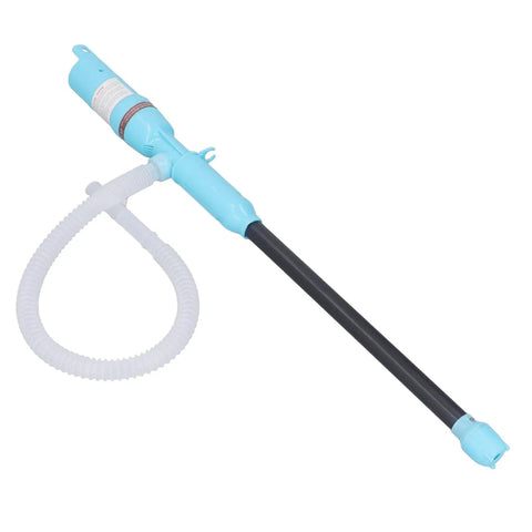 Portable Electric Transfer Pump DC12V Handheld Fuel Pump For Gasoline And Light Oils Vehicle Mounted Siphon Style With Hose ABS Compact Design For Outdoor Use Workhorse Delivers Seven To Eight Liters Per Minute Flow For Fast Liquid Transfers, blue handheld pump with hose