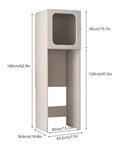 Bottom Loading Water Dispenser With Cabinet Storage, Hot And Cold Water Cooler For Home Or Office, open empty cabinet view