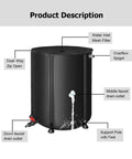 Super Portable Foldable Rain Barrel For Easy Rainwater Collection From Your Gutter Downspout Heavy Duty Oxford Fabric Water Storage Tank with spigots and support poles