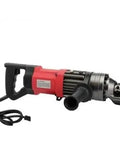 Heavy Duty GQ-16L Electric Rebar Cutter With Mighty All-Copper Motor, red and silver design, used for construction steel cutting.