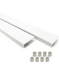 White Magnetic Wall Display Bars For Kid Art And Photos Strong Magnet Gallery Track System Total Flex Spacing Setup with magnets