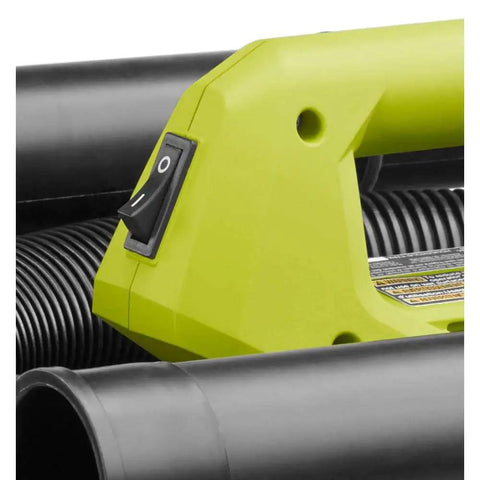 Close-up of 18V Cordless Wet Dry Vacuum 6 Gallon Tool Only Battery Not Included with handle and switch visible