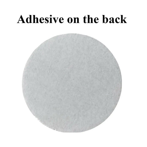 Back view of Bass Drum Sponge Foam Cushion Mesh Head Replacement For KD9 KD10 Electric Drum Trigger Pad with adhesive backing.