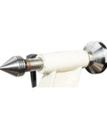 MT2 heavy-duty live tailstock center for wood lathe; steel conical tip and white body