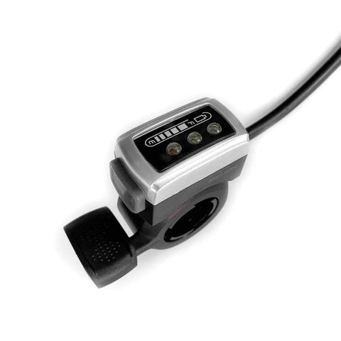 Thumb Throttle For E Bike And Scooter 24V 36V 48V With 150 Cm Cable Black Finish Durable Bike Accelerator And Smooth Speed Controller For Electric Ride