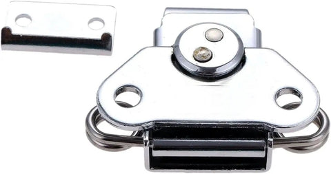 Heavy Duty Toggle Catch Latch With Duckbill Hasp Lock, 60X72Mm Steel Clamp for Cabinets Tool Boxes and Cases Pack Of 2, Easy Install Fast Secure