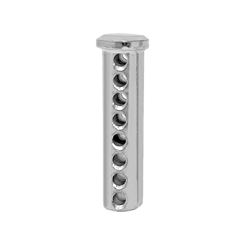 Adjustable Clevis Pin Kit With Eight Holes And R Clip Zinc Coated Steel One Quarter Inch By Two Inch Heavy Duty Workhorse Fastener