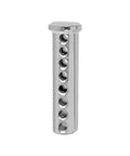 Adjustable Clevis Pin Set Half Inch By Two Inches Zinc Plated Steel With Eight Holes And R Clip Heavy Duty Fastener Tool