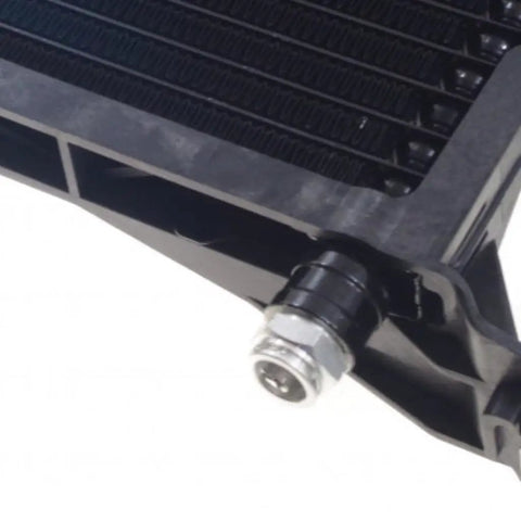 Close-up of Chevy Silverado 1500 Transmission Oil Cooler 1999 2013 Direct Fit Replacement For GM4050111 20880895 OE Grade