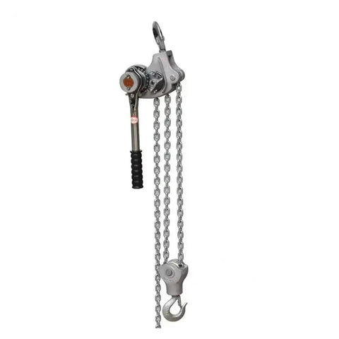 Heavy Duty 1.5 Ton Lever Chain Hoist Made From Super Strong Aluminum Alloy With G80 Steel Lifting Chain for manual rigging jobs.