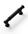 5 Pack Matte Black Cabinet Pulls With 3-Inch Center Hole, Durable Zinc Alloy Handles For Cabinets, Drawers, Dressers, Closets, Vanities, And Bathroom Furniture Go-To Upgrade, detailed view